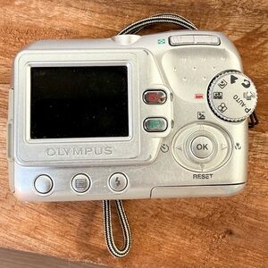 Olympus Silver Compact Camera